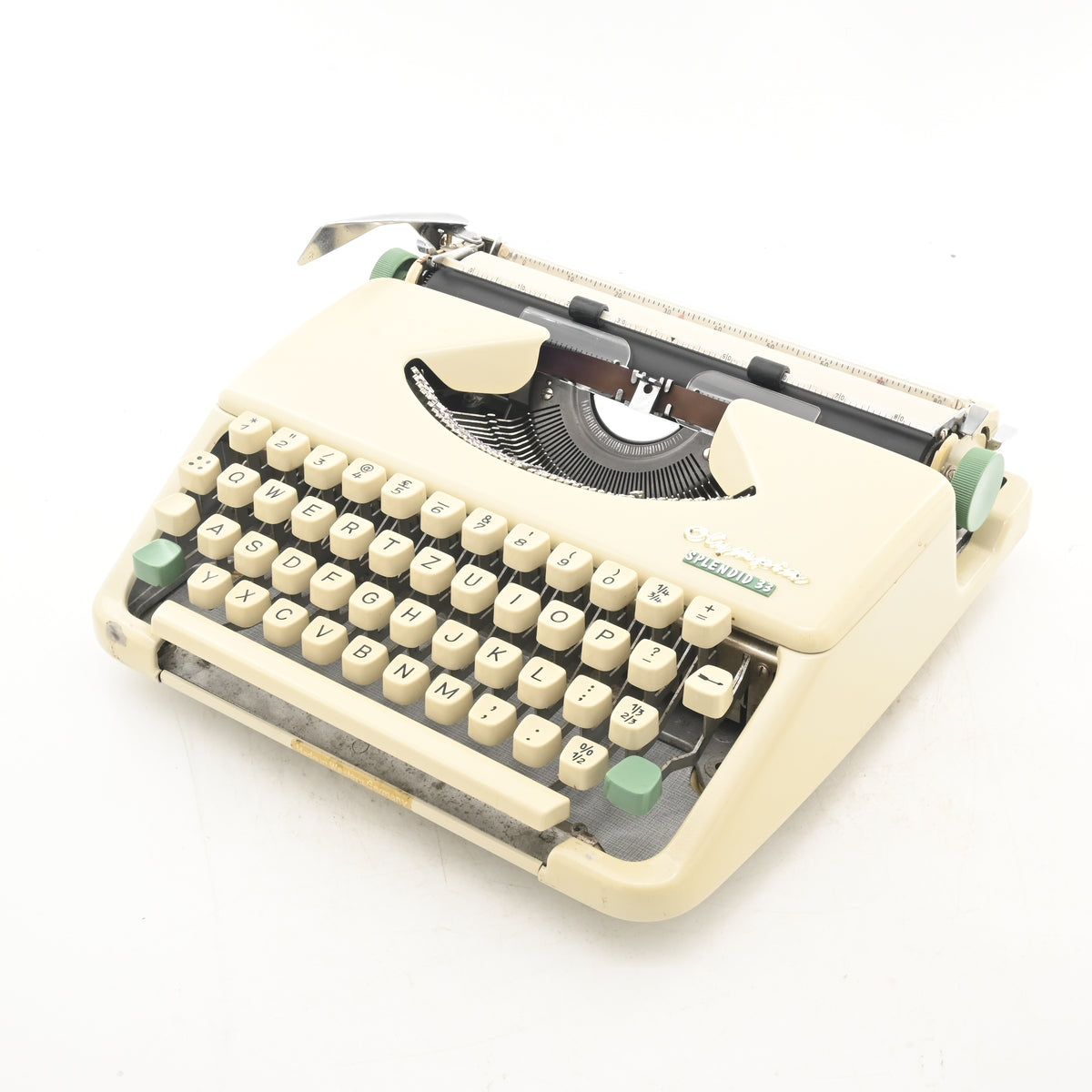 Olympia Splendid 66 Typewriter | Light Blue | New Ribbon | Portable