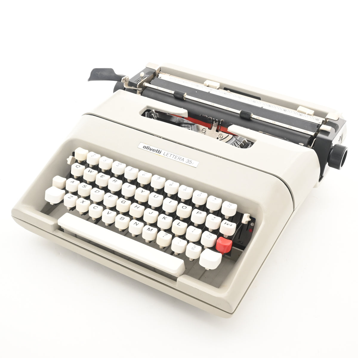 Olivetti Lettera 37 Typewriter | Red | Gift | Serviced | Working