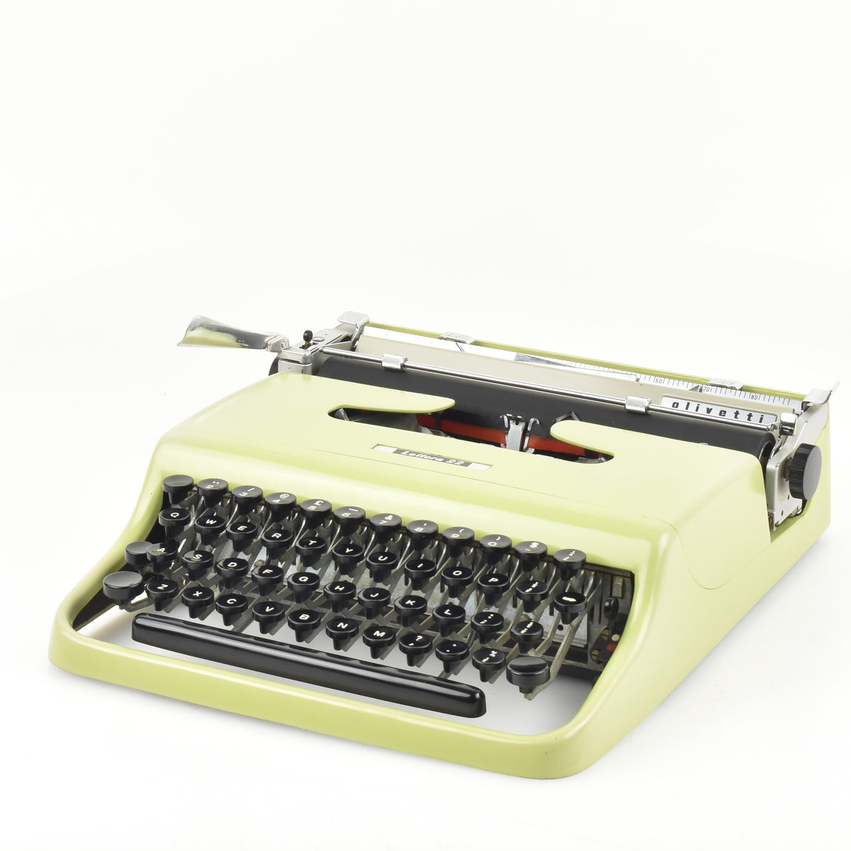 Olivetti Lettera 22 Typewriter | Green Glossy | Refurbished Typewriter