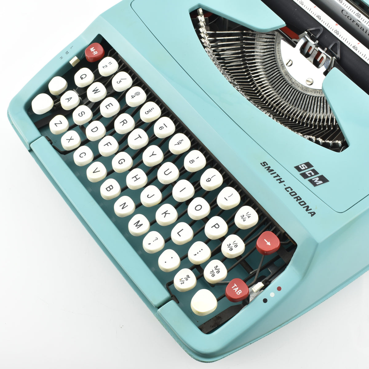 SMITH-CORONA Corsair タイプライター 青 Smith Corona Corsair Typewriter