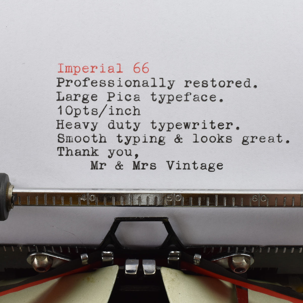 Imperial 66 Typewriter