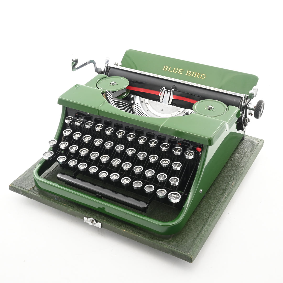 Rare green Blue Bird foreign Typewriter