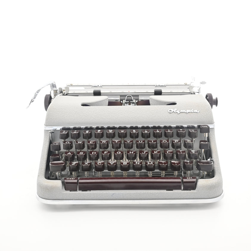 Olympia SM4 Typewriter | Blue colour | UK & WORLDWIDE SHIPPING – Mr ...