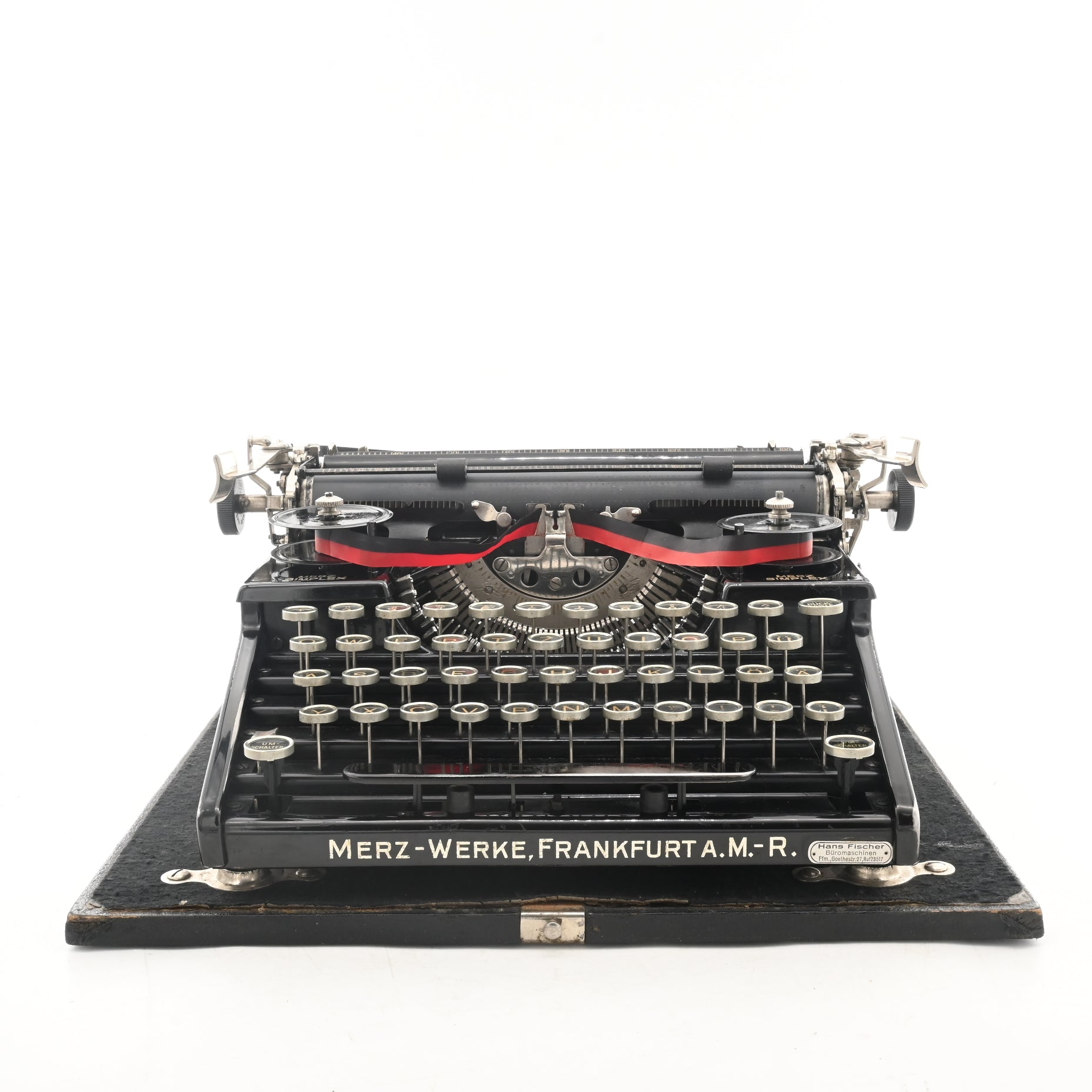 MERZ Werke Simplex Typewriter | Glossy Black | FREE UK POSTAGE