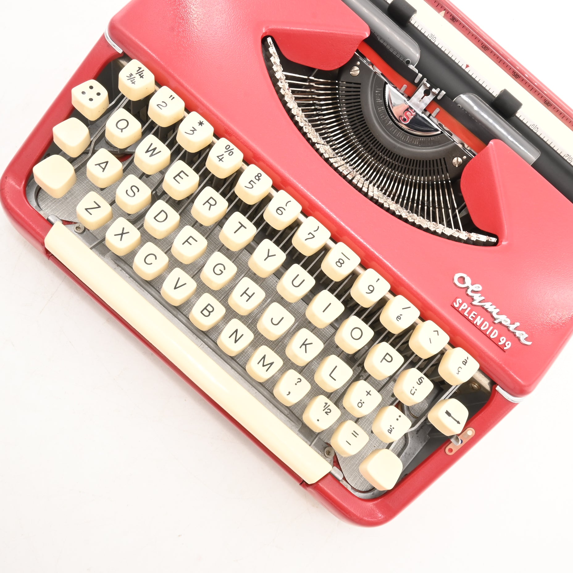 タイプライター　Olympia splendid Olympia Splendid Vintage Manual Typewriter, Silver, Green