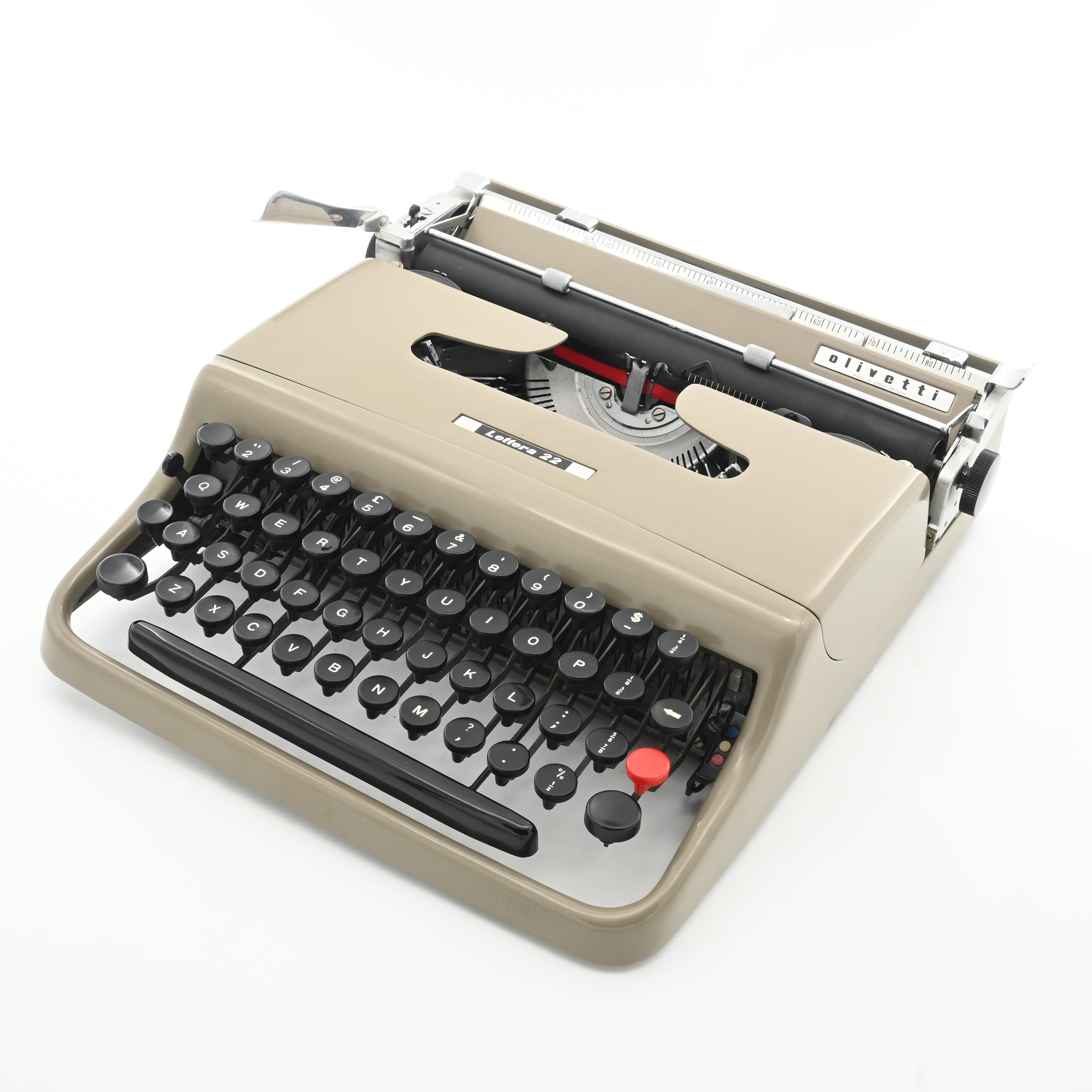 Olivetti Lettera 22 Typewriter - WORLDWIDE SHIPPING – Mr u0026 Mrs Vintage  Typewriters ltd