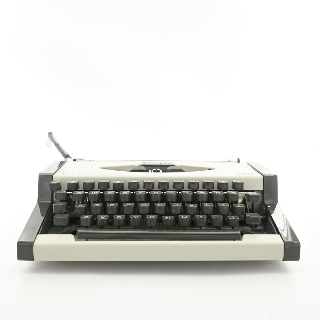 OLYMPIA　Trabeller de Luxe　　英文タイプライター Olympia Traveller De Luxe Typewriter Orange White, Midcentury 70s