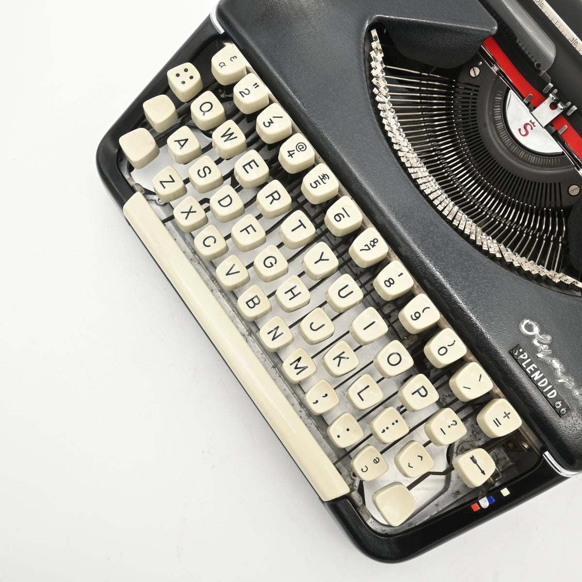 Olympia Splendid 66 Typewriter | dark navy typewriter | New Ribbon ...