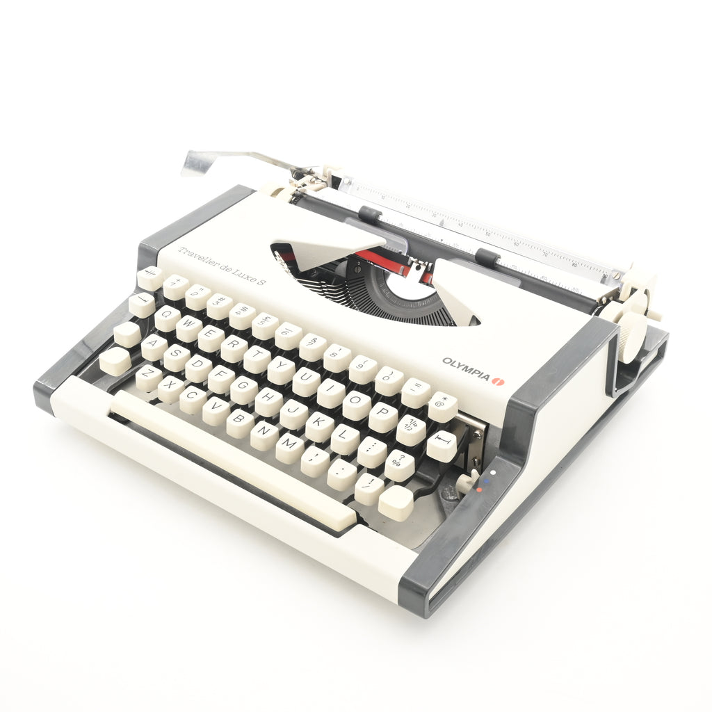 Olympia Traveller De luxe S Typewriter | New Ribbon | UK & WORLDWIDE