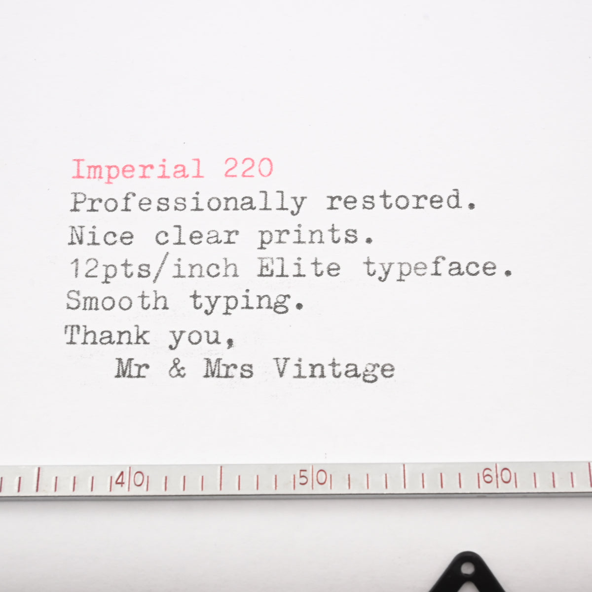 Imperial 220 Typewriter Portable New Ribbon - UK & Worldwide Postage ...