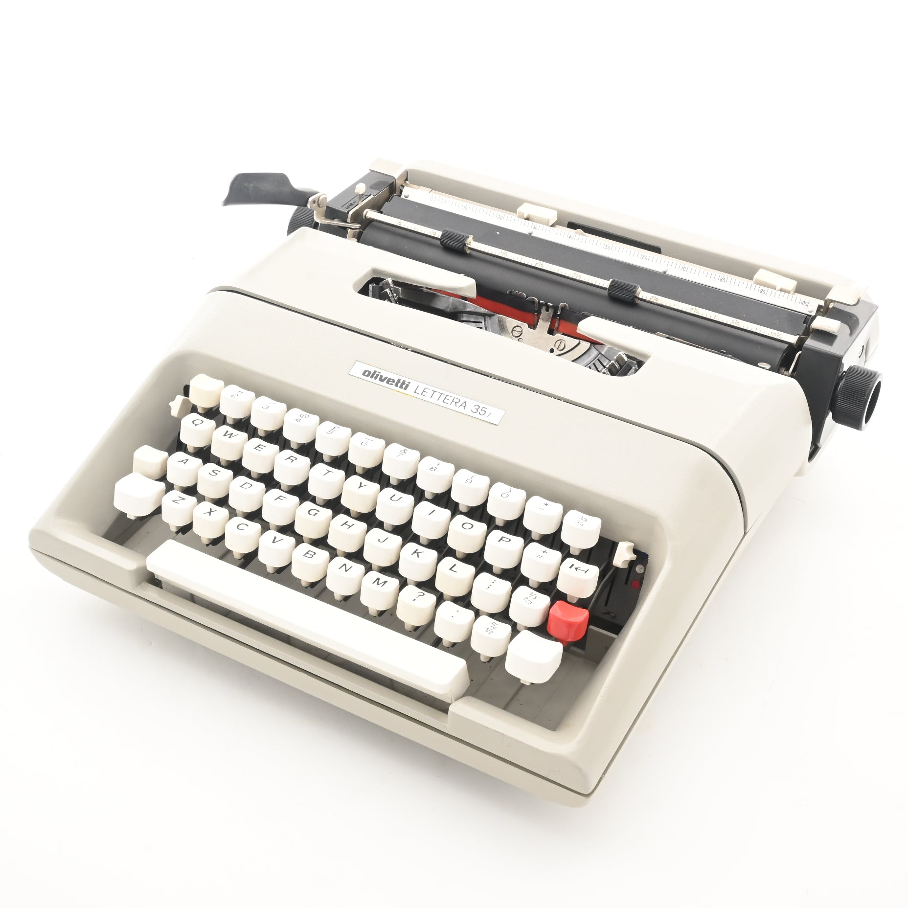 Olivetti Lettera 37 Typewriter | Red | Gift | Serviced | Working