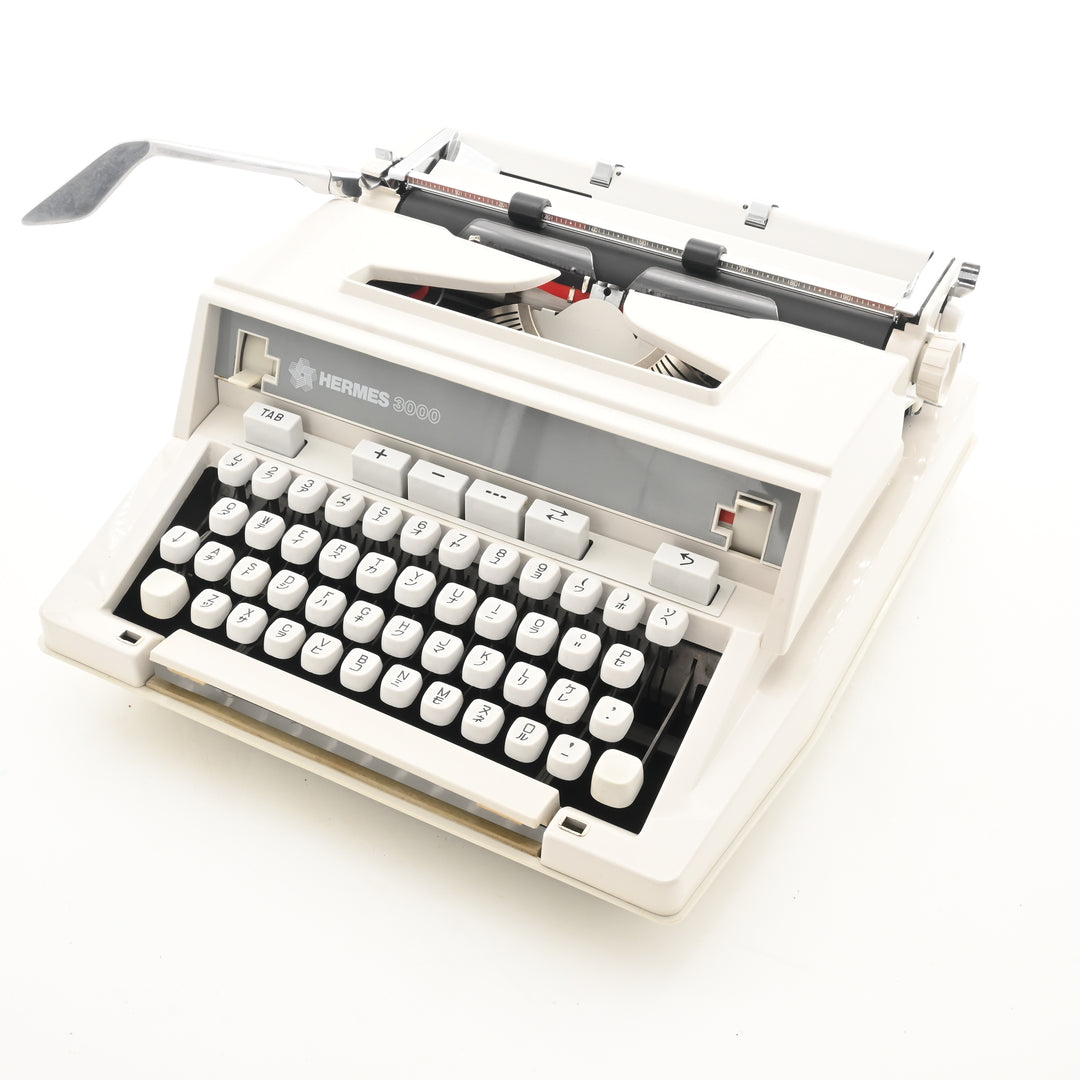 Hermes 3000 Typewriter with NEW platen - English & Japanese