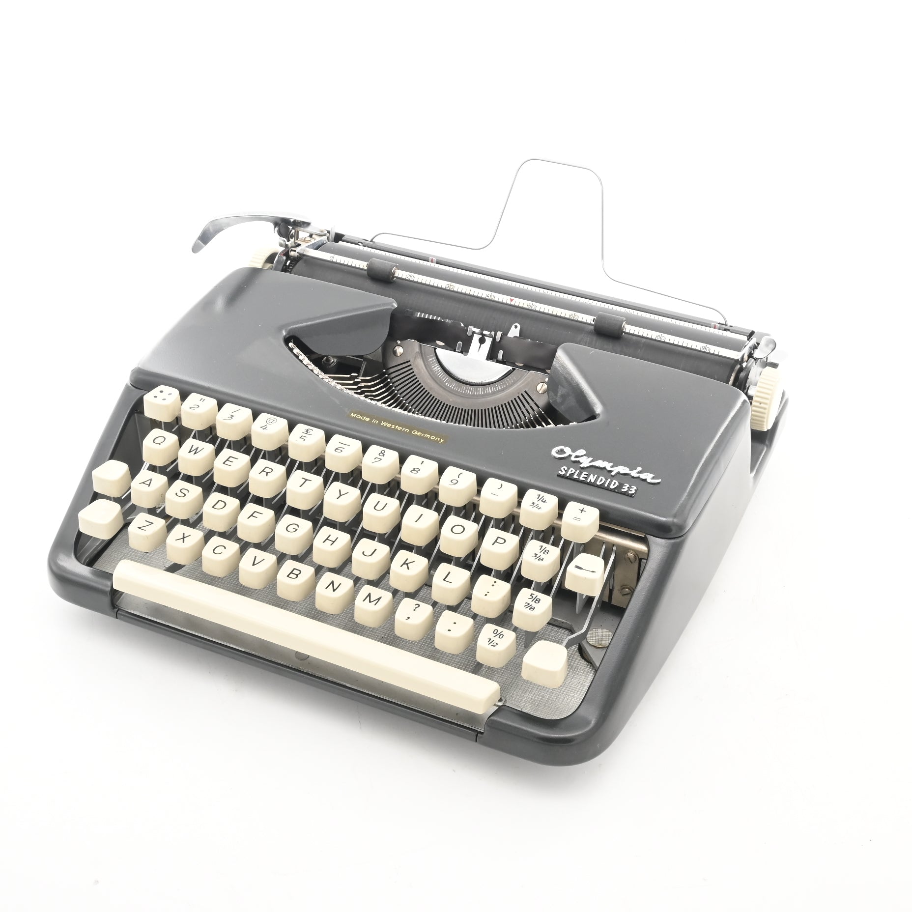 Olympia Splendid 33 Typewriter | Off white typewriter | New Ribbon
