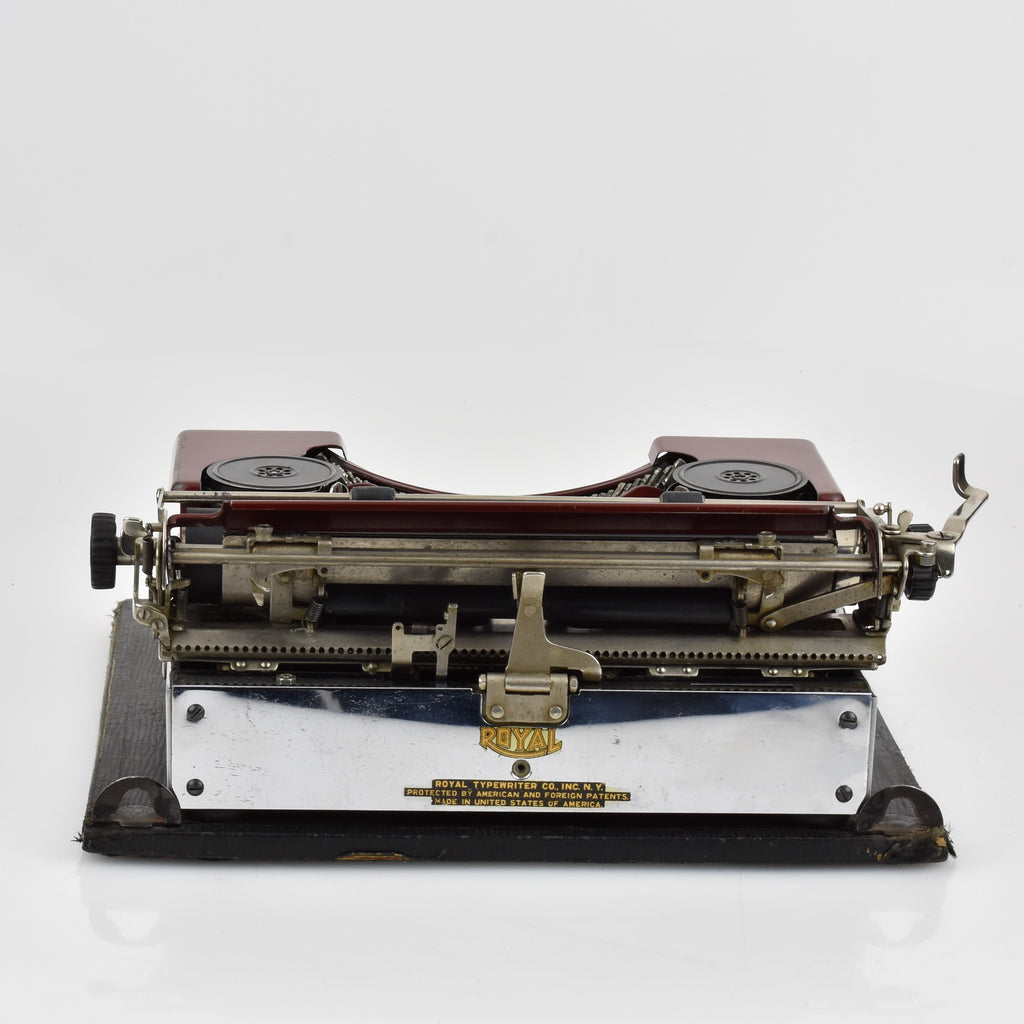 Royal P Typewriter - Burgundy Chrome