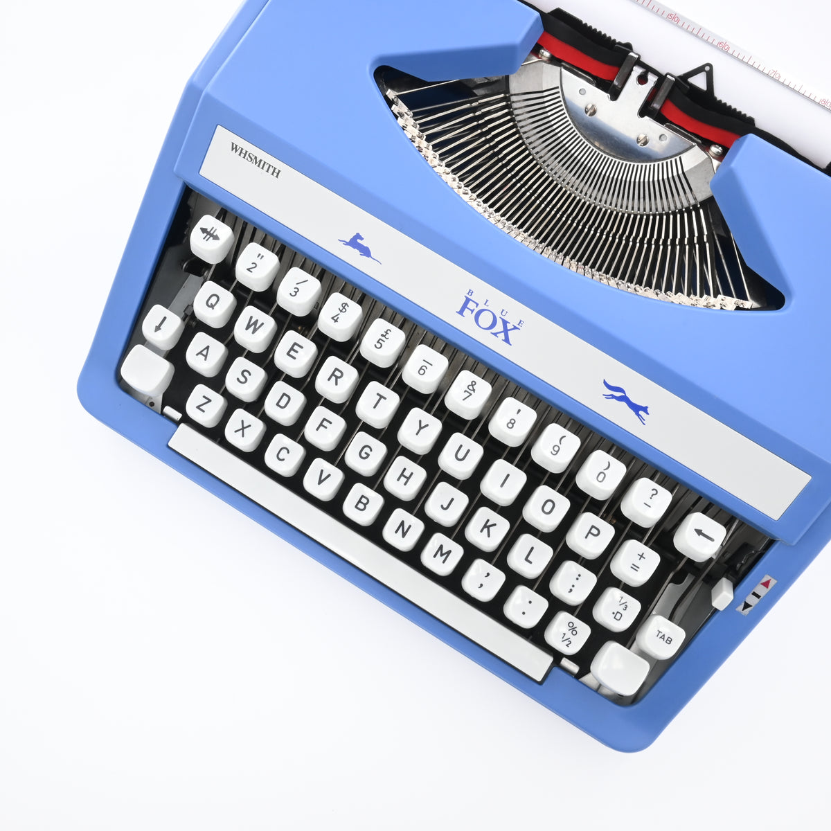 WH SMITH BLUE fox Typewriter | UK & WORLDWIDE SHIPPING – Mr & Mrs ...