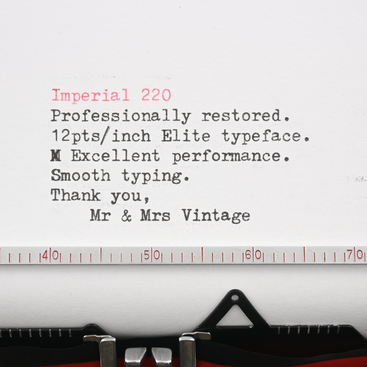 Imperial 220 Typewriter Portable New Ribbon - UK & Worldwide Postage ...