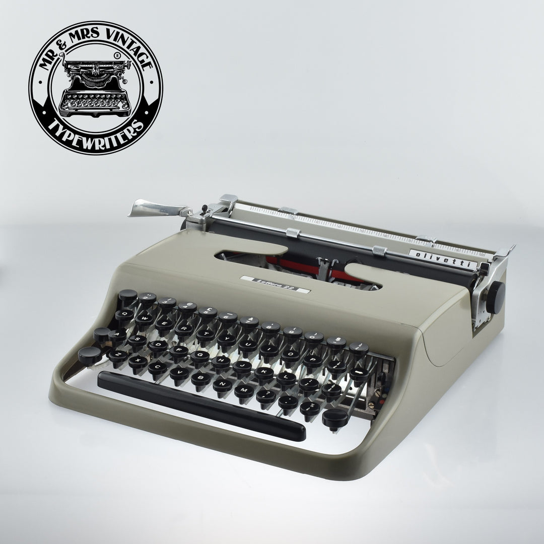 Olivetti Lettera 22 Typewriter | Refurbished | New Ribbon