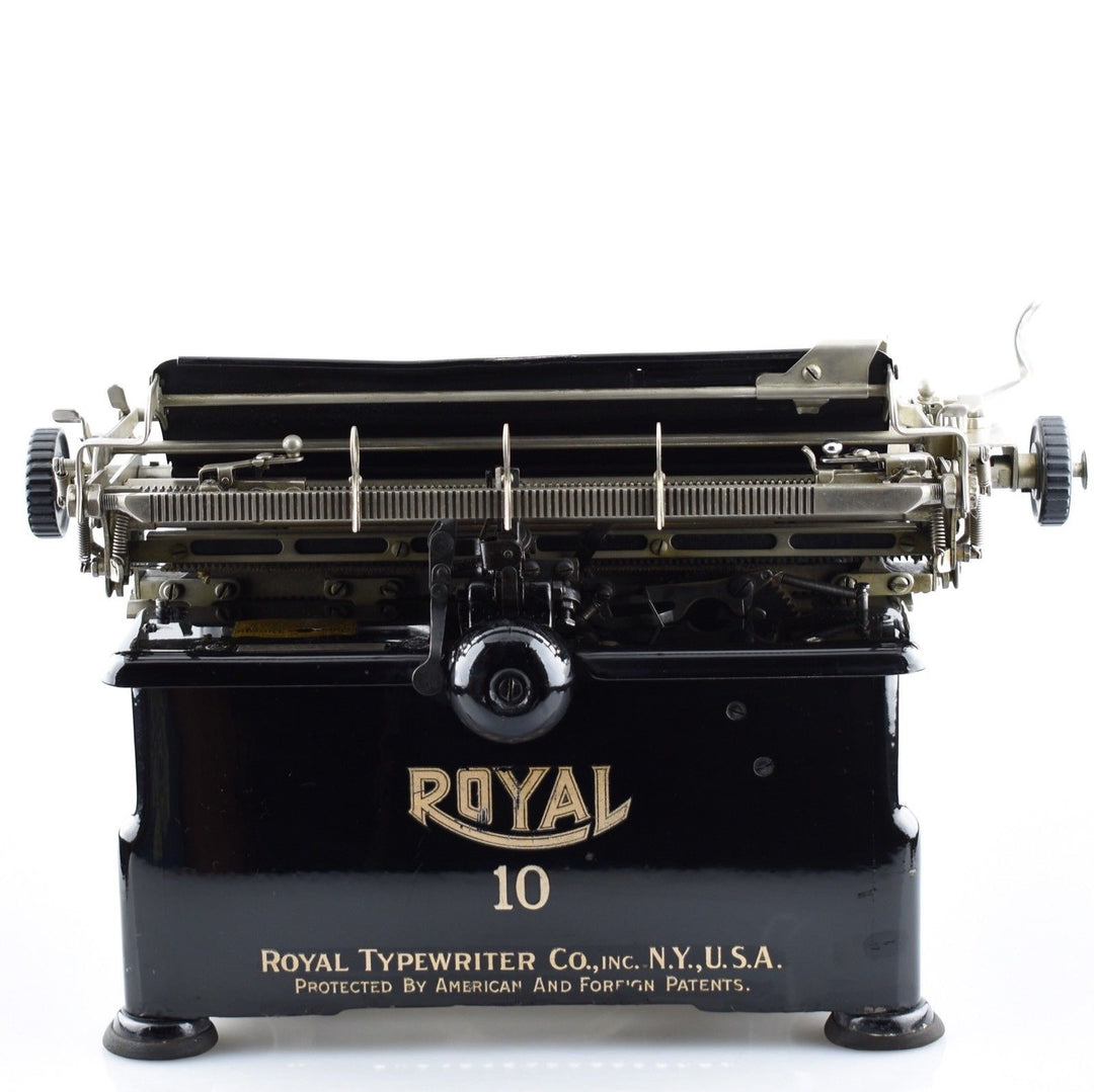 Royal 10 Typewriter in Glossy Black