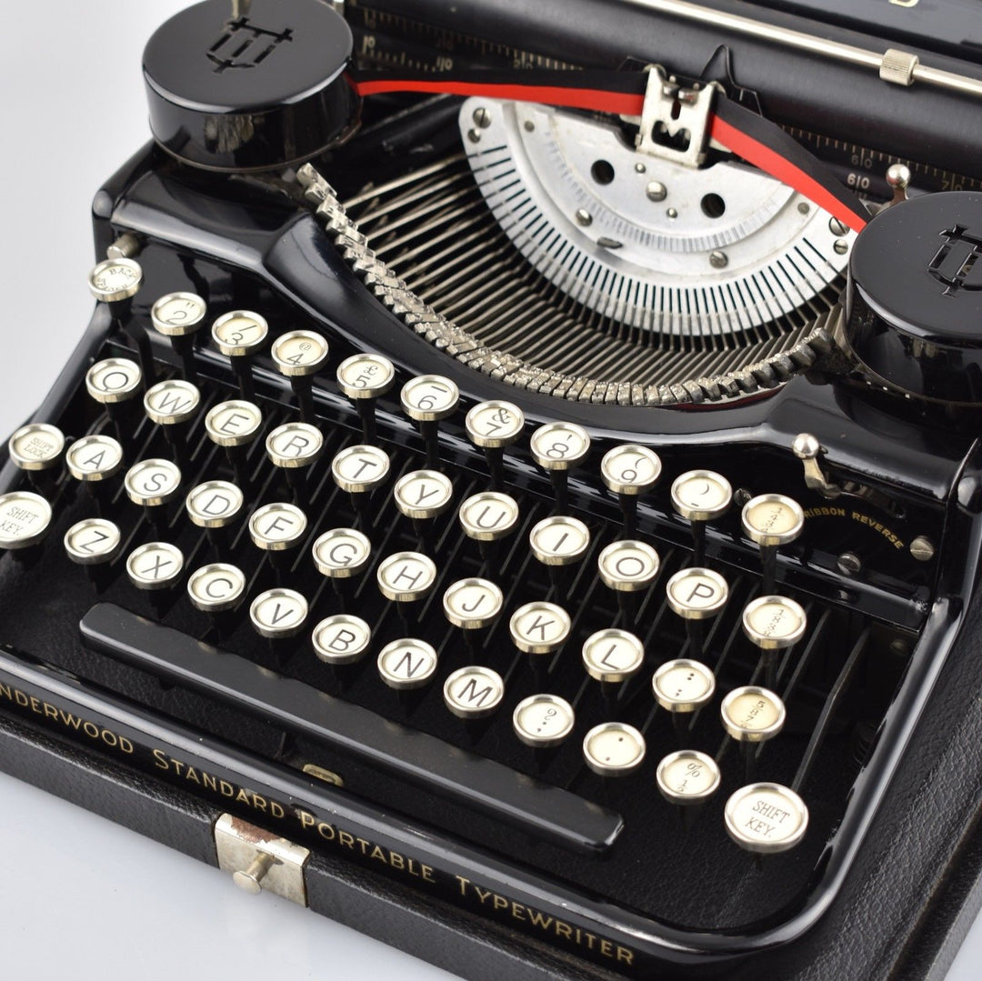 Underwood Standard Portable 4 Bank Typewriter