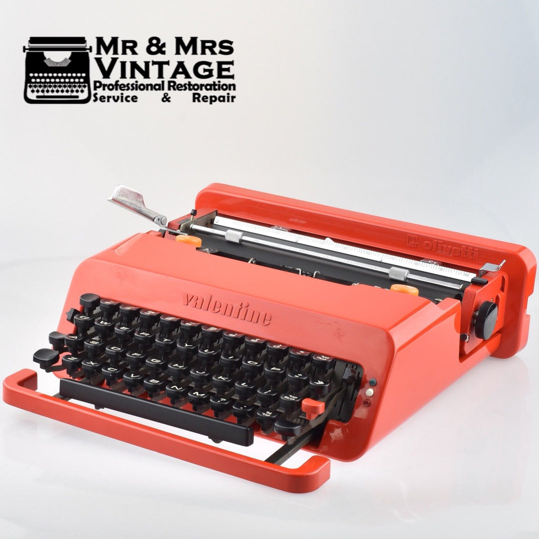 Olivetti Red Valentine Typewriter Made in Spain